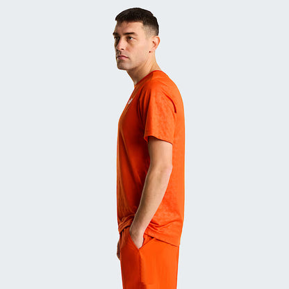The North Face - Men's 24/7 Pentadome Embossed Reg Short-Sleeve Tee - Lava Red