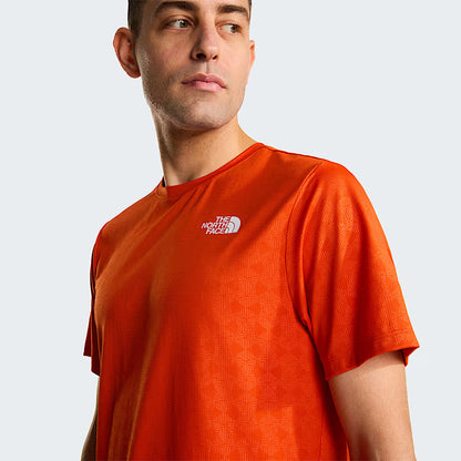 The North Face - Men's 24/7 Pentadome Embossed Reg Short-Sleeve Tee - Lava Red