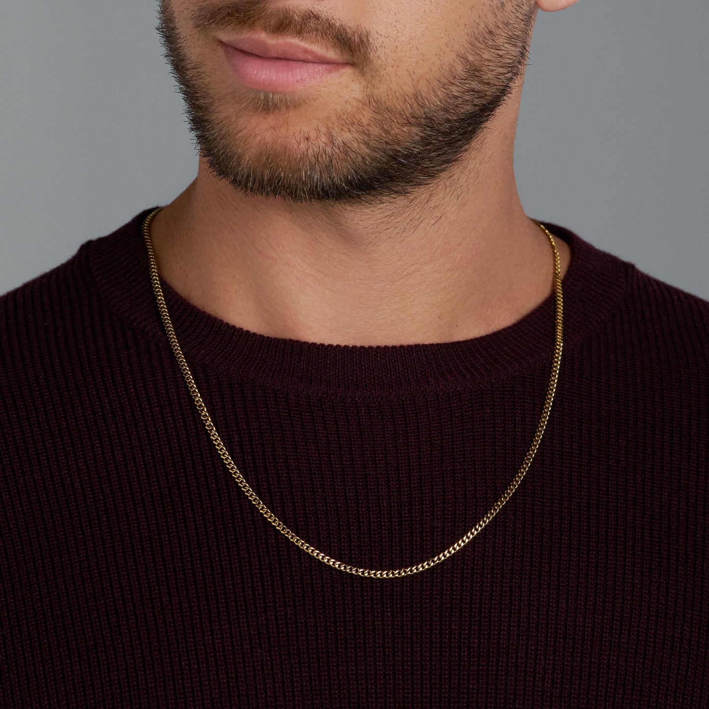 Micro Cuban Link Chain (Gold)