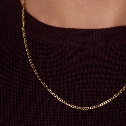 Micro Cuban Link Chain (Gold)