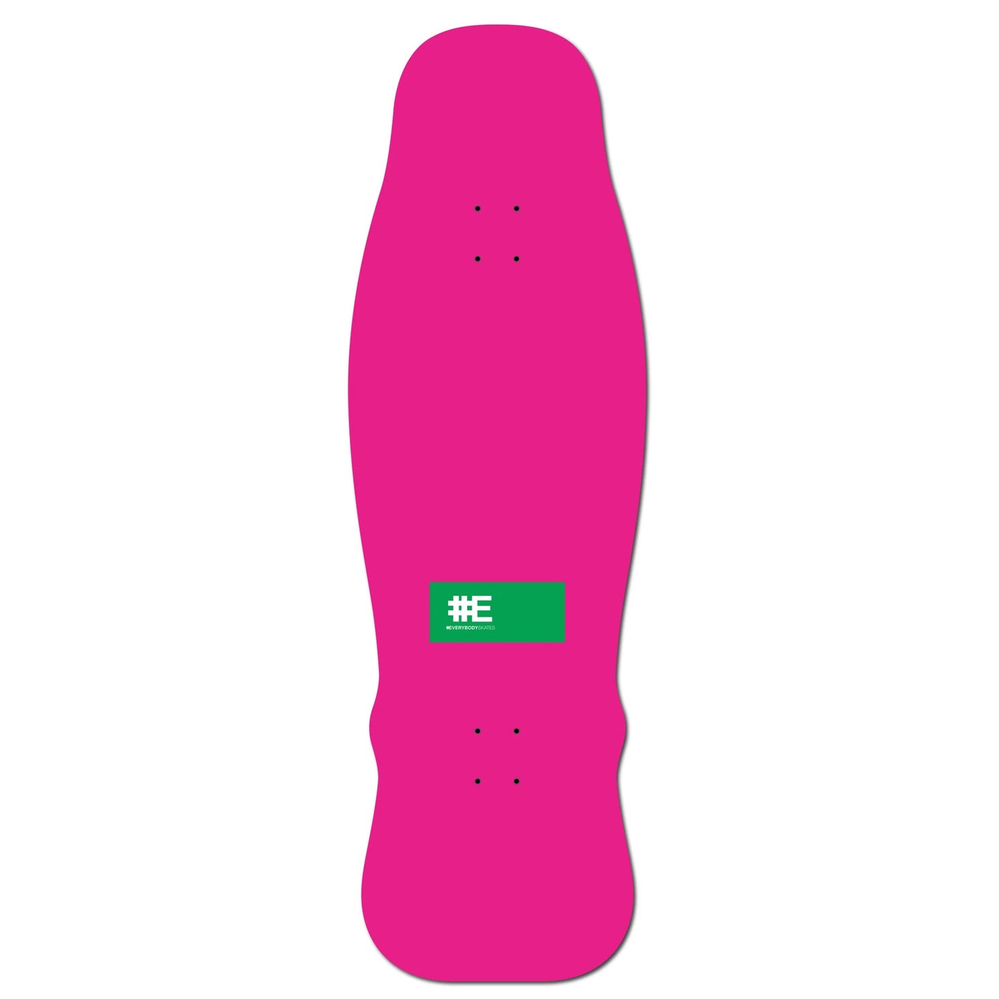 Everybody Skates Skateboard Deck Mike Hawk Big Board Pink 12.4" x 40"
