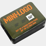 Mini Logo 1/2" Rigid Riser Pad Set 2-Pack Black