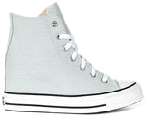 Converse All Star Wedge Hi A13532C In Light Blue For Women