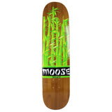 Moose Skateboard Deck Bamboo Leaves 8.5"