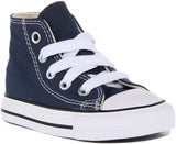 Converse All Star High In Navy For Infants