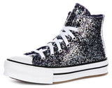 Converse All Star High A10043C In Navy Glitter For Junior