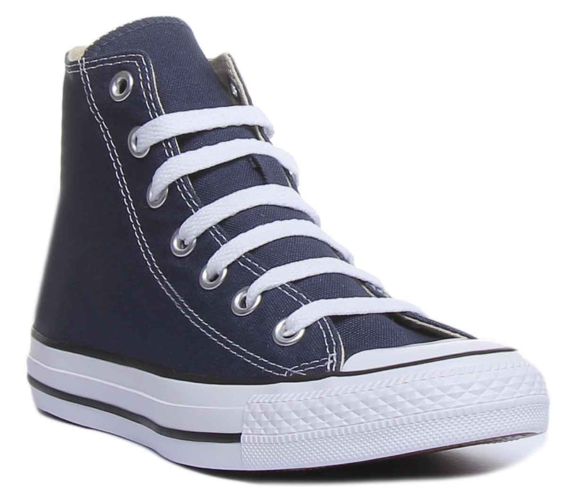 Converse All Star High Core Canvas Trainer In Navy White