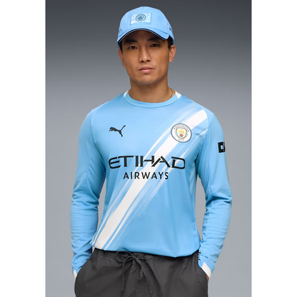 Puma Manchester City Men's Replica Home Long Sleeve Jersey 25/26