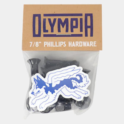 Olympia Supply Skateboard Hardware 7/8" Phillips Bolts