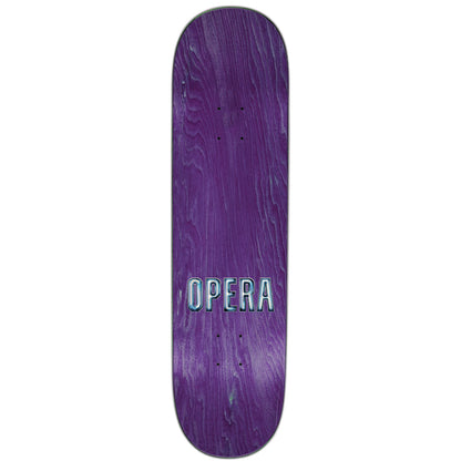 Opera Skateboard Deck Trey Wood Lightning Silver Foil 8.75" x 31.95"