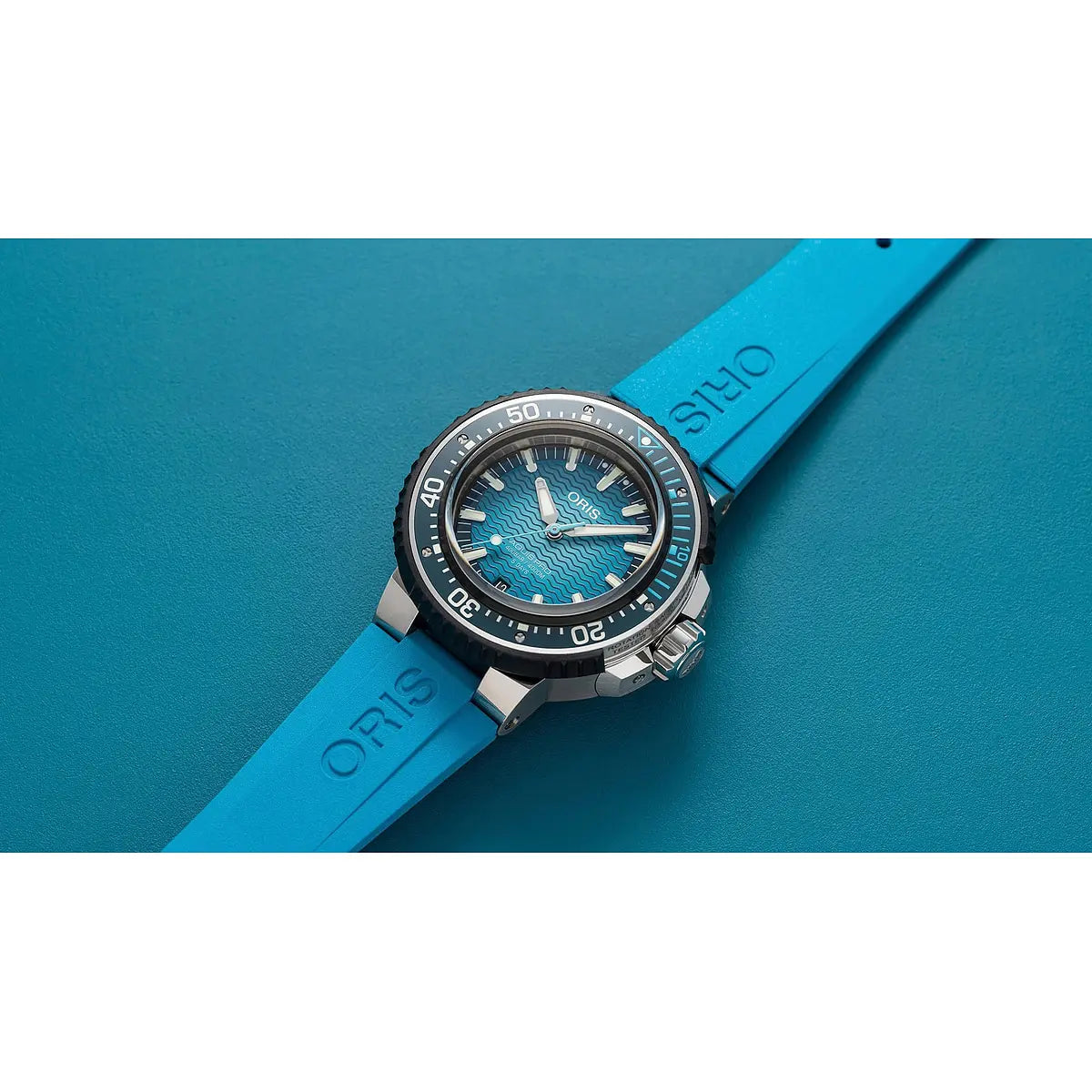 Oris Aquis Date Pro 4000 mt Blu 01 400 7777 7155-Set
