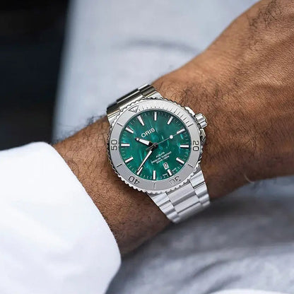 Oris Aquis Date X Bracenet Verde 01 733 7730 4137-07 8 24 05Peb