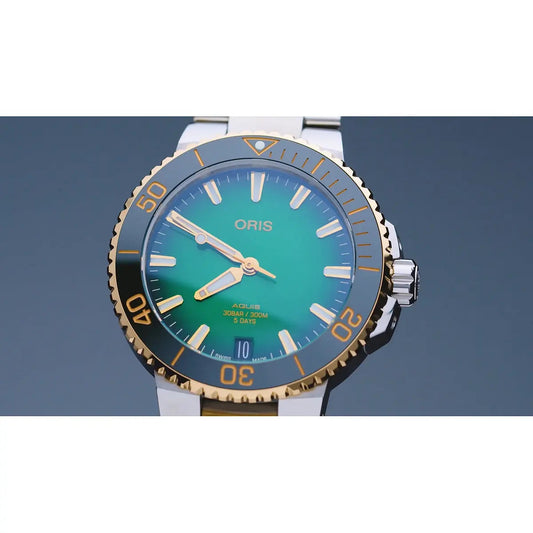 Oris Aquis Date Verde 01 400 7769 6357-07 8 22 09Peb