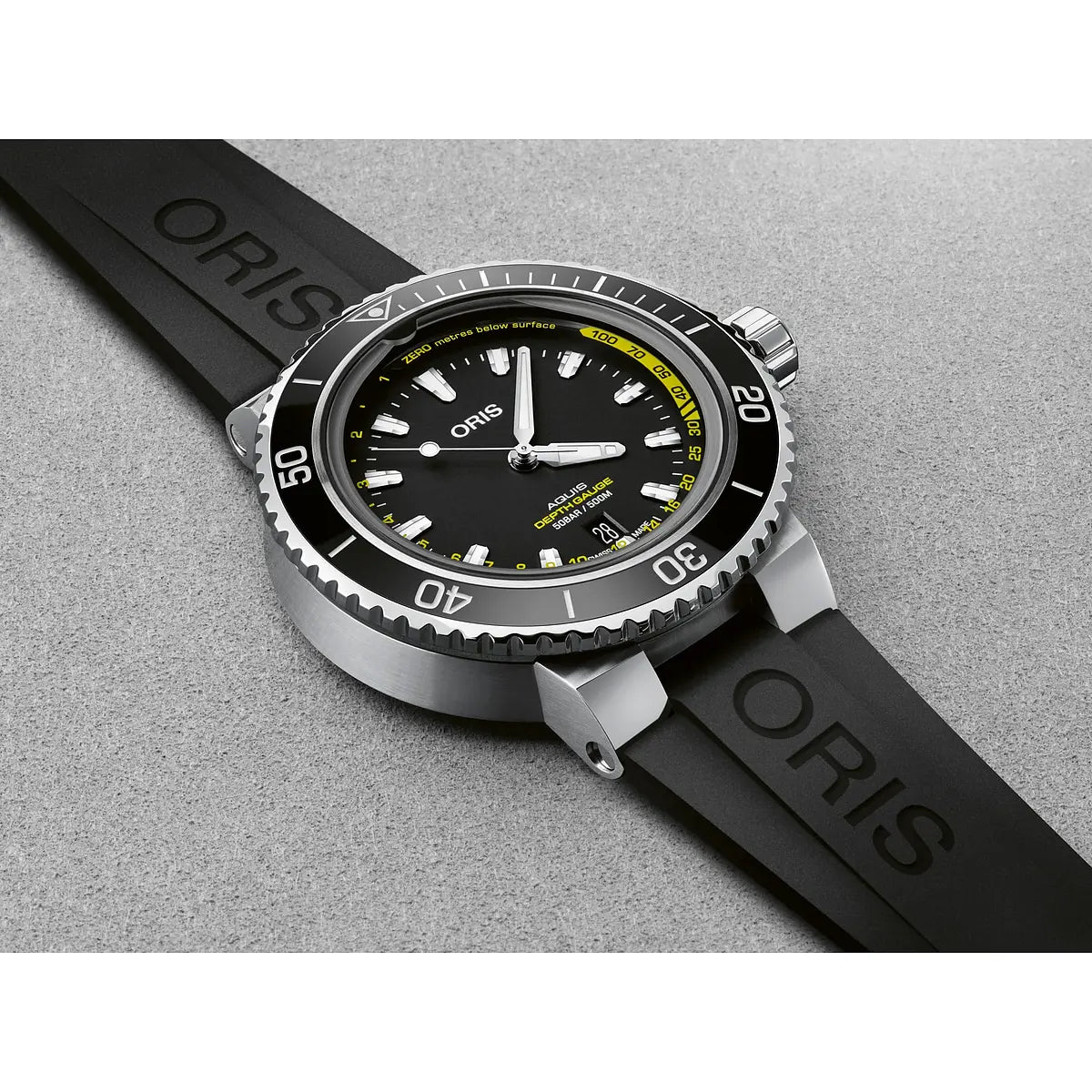Oris Aquis Depth Gauge Nero 01 733 7755 4154-Set Rs