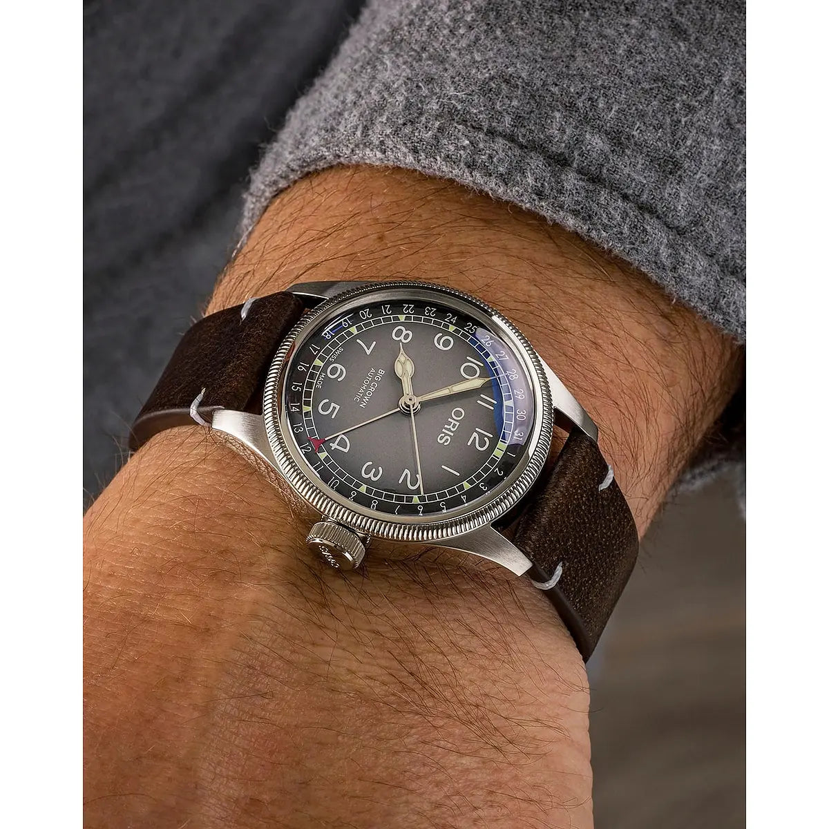 Oris Big Crown Pointer Date Cervo Volante Grigio 01 754 7779 4063-Set