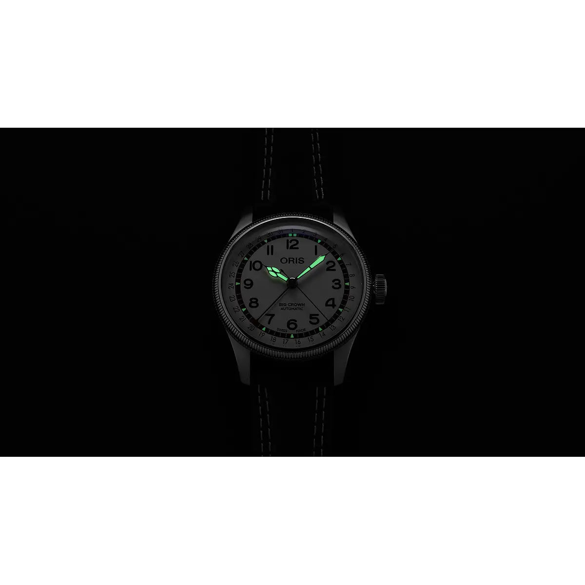 Oris Big Crown Pointer Date Hank Aaron Bianco 01 754 7785 4081-Set