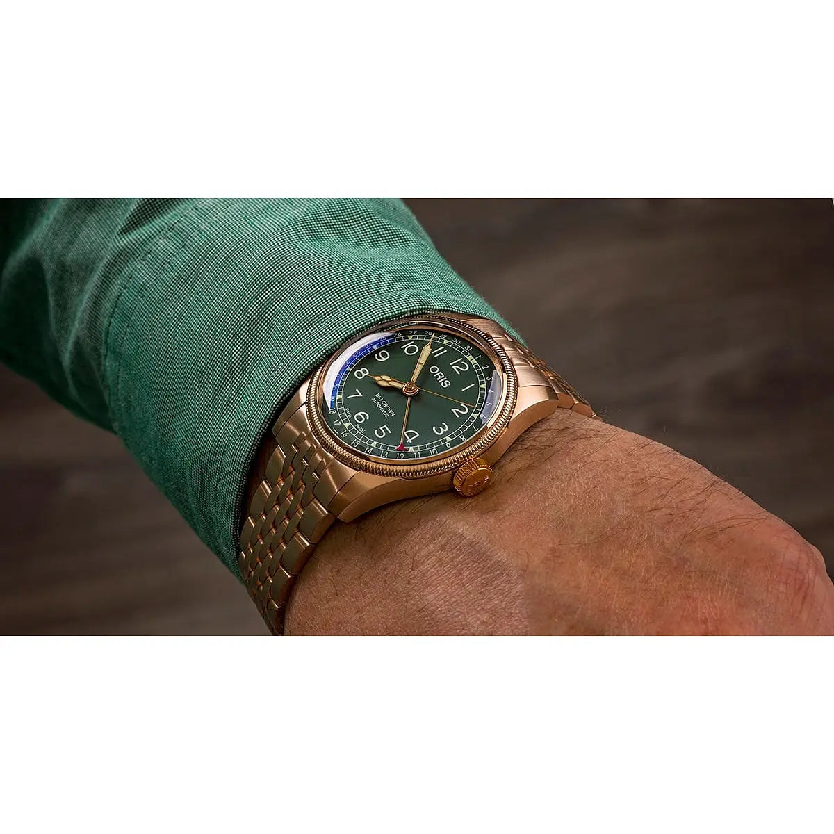 Oris Big Crown Pointer Date Verde 01 754 7741 3167-07 8 20 01
