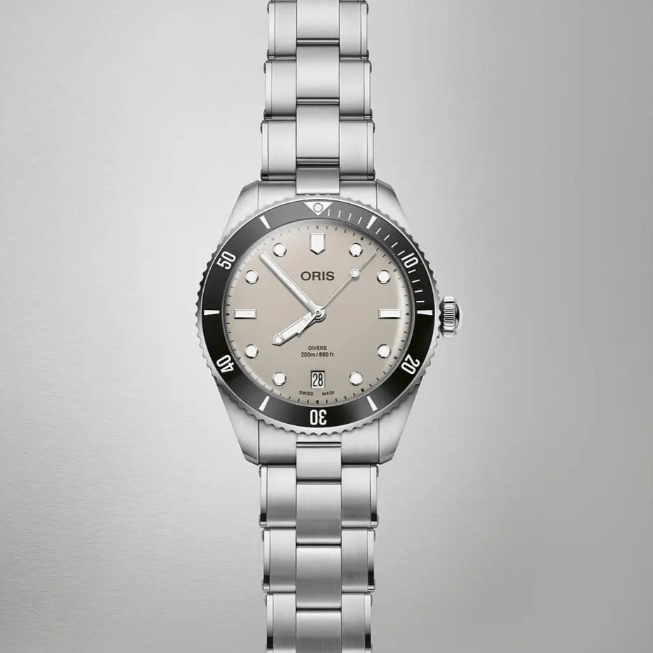 Oris Divers Date Marrone 01 733 7795 4051-Set