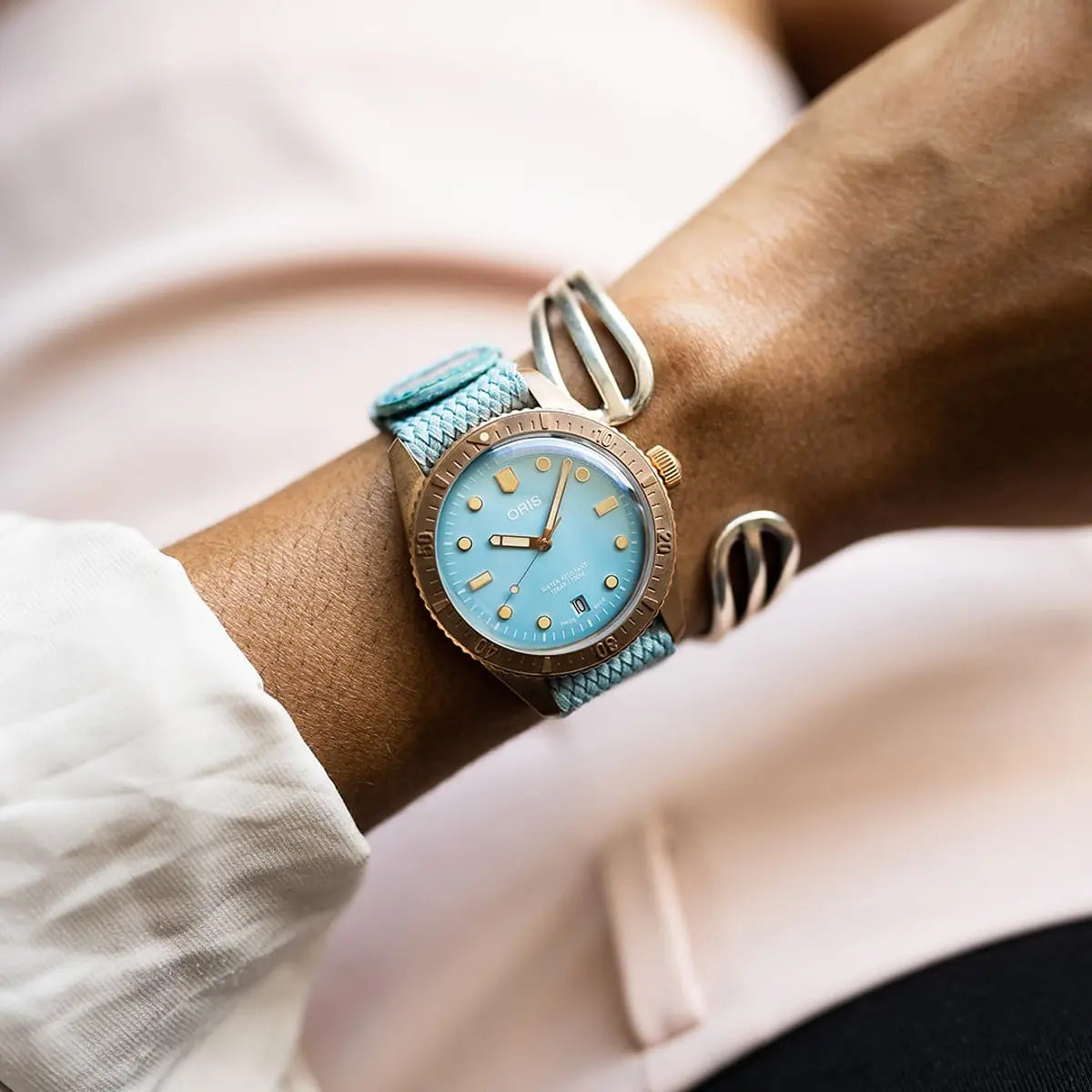 Oris Divers Sixty-Five Cotton Candy Azzurro 01 733 7771 3155-07 3 19 02Brs