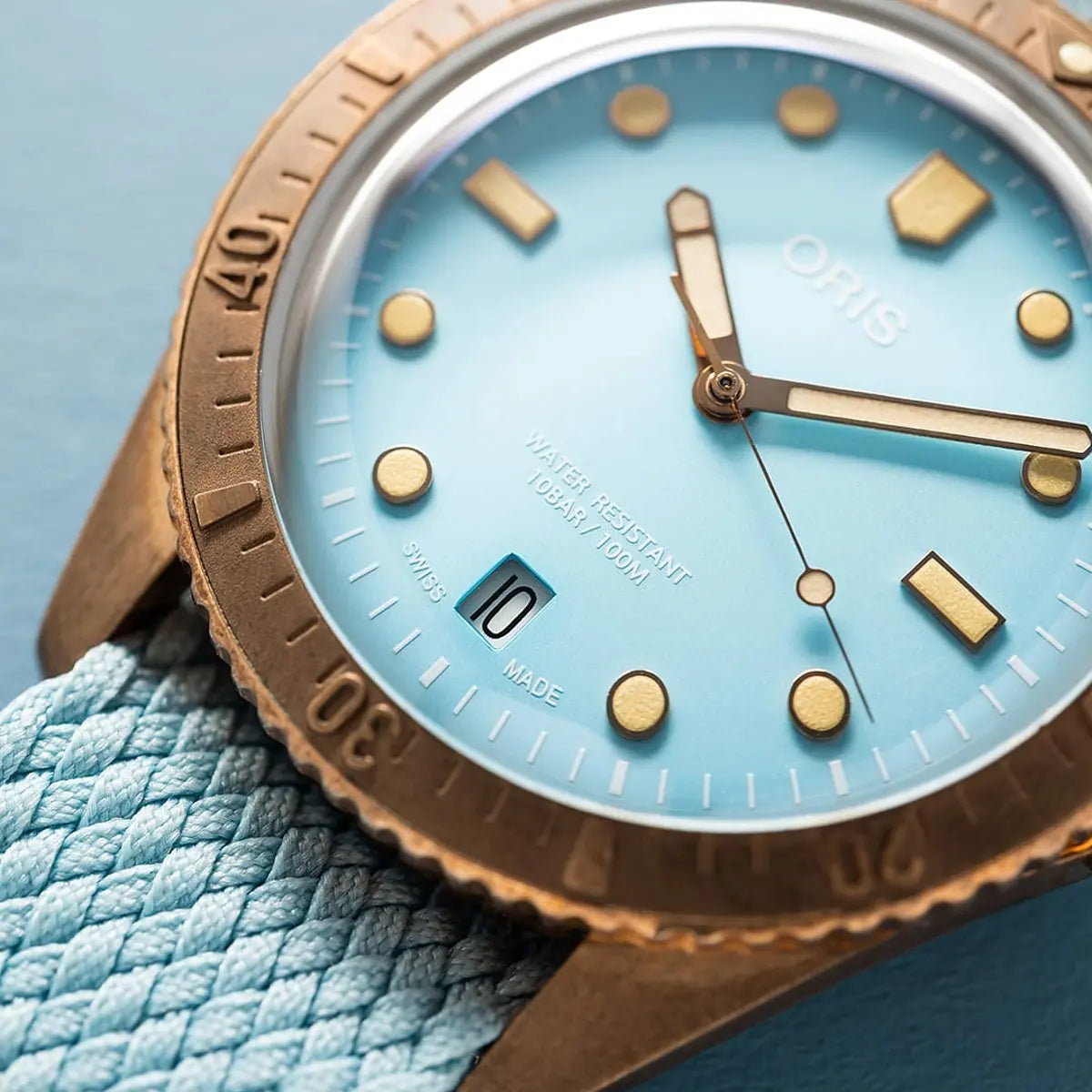 Oris Divers Sixty-Five Cotton Candy Azzurro 01 733 7771 3155-07 3 19 02Brs