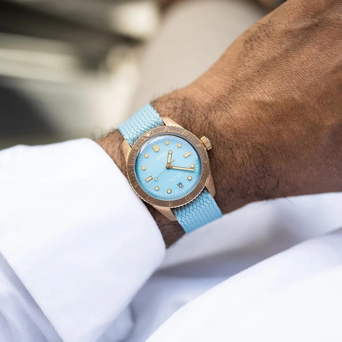 Oris Divers Sixty-Five Cotton Candy Azzurro 01 733 7771 3155-07 3 19 02Brs