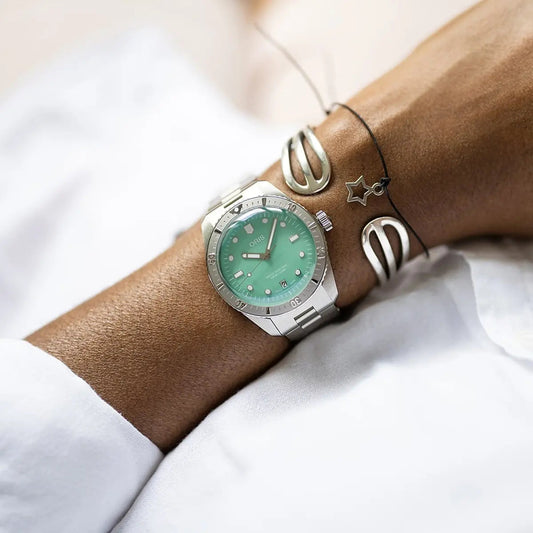 Oris Divers Sixty-Five Cotton Candy Verde 01 733 7771 4057-07 8 19 18