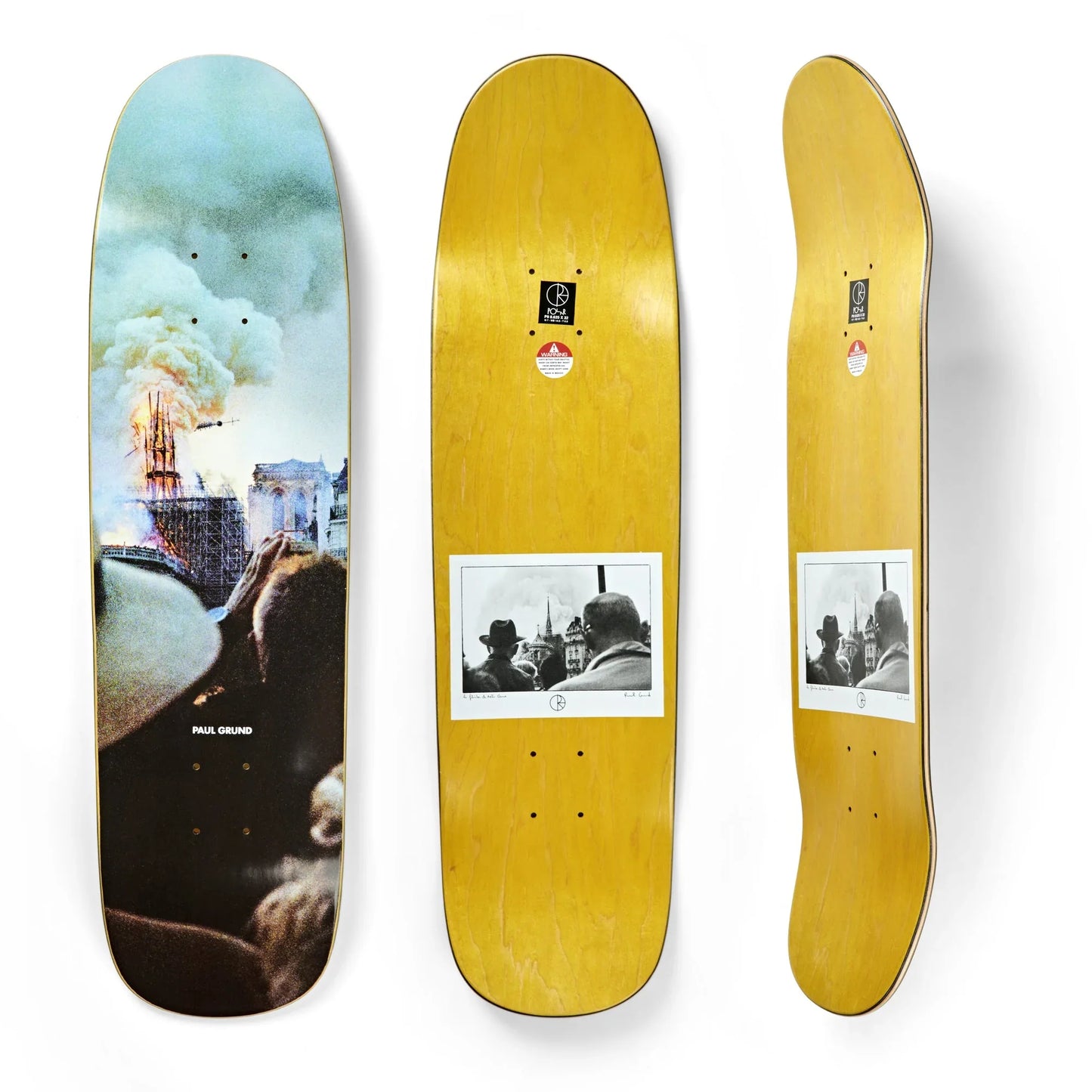 Polar Paul Grund Notre Dame P9 Skateboard Deck - 8.625"