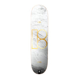 Plan B Skateboard Deck Gustavo White Marble Twin 8.0" x 31.5"
