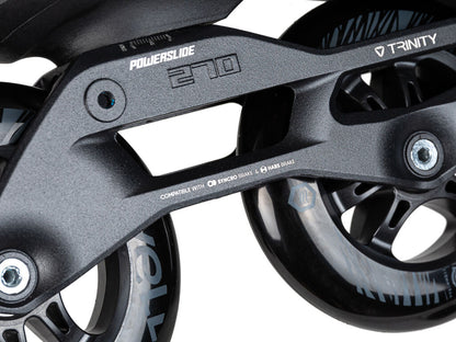 🔥🔥🔥Powerslide Swell Triple Black 110 Trinity Skates