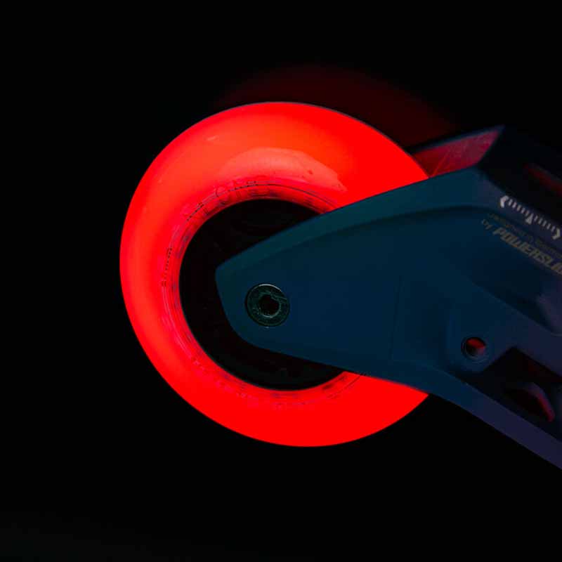 Powerslide Neons LED 110mm/85A Wheels (Pack of 3)