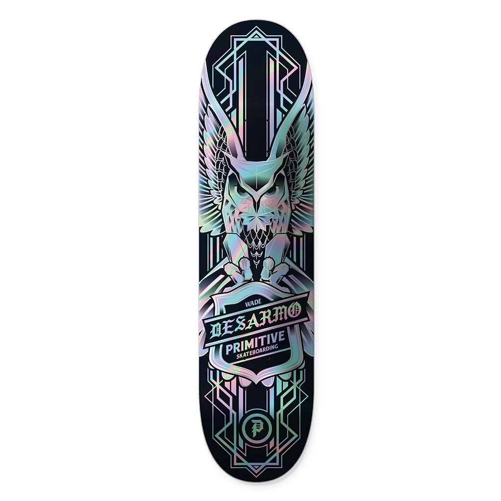 Primitive Desarmo Owl Spectra Skateboard Deck - 8.125" Black