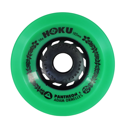 Pantheon Adam Ornelles Hoku 102mm 74a Wheels - Green (Set of 4)