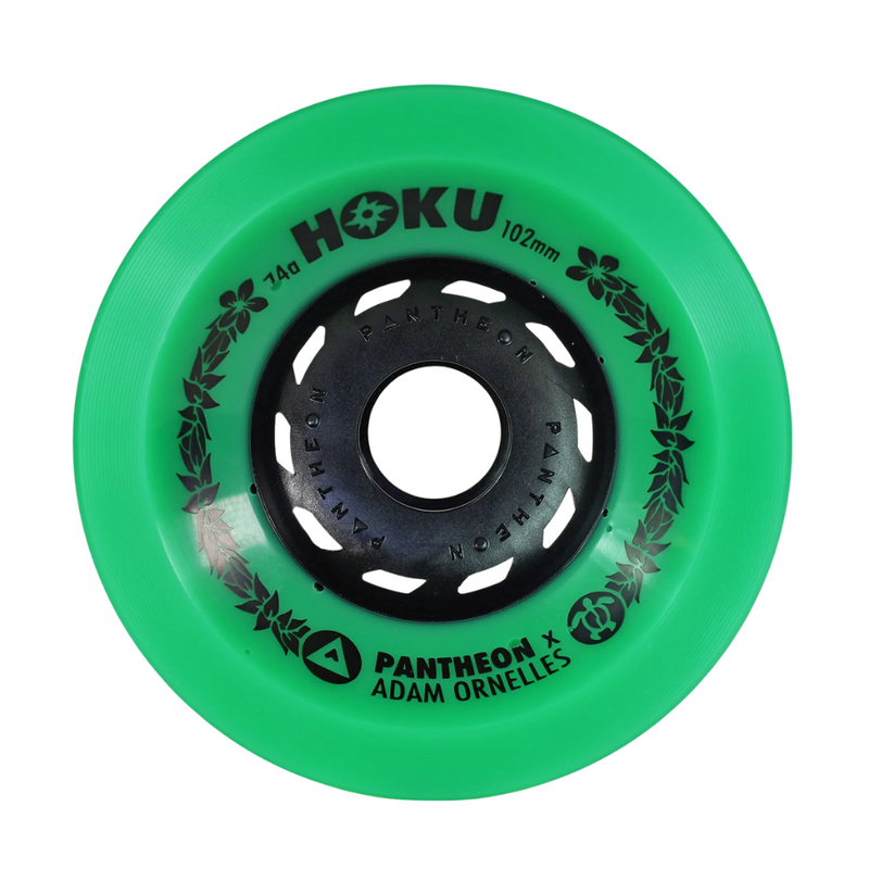 Pantheon Adam Ornelles Hoku 102mm 74a Wheels - Green (Set of 4)
