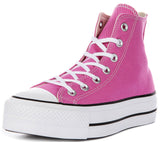 Converse All Star Lift A16101C In Pink Platform For Women