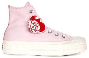 Converse All Star Lift Platform Valentine A13652C In Pink White