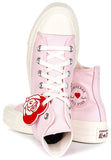 Converse All Star Lift Platform Valentine A13652C In Pink White