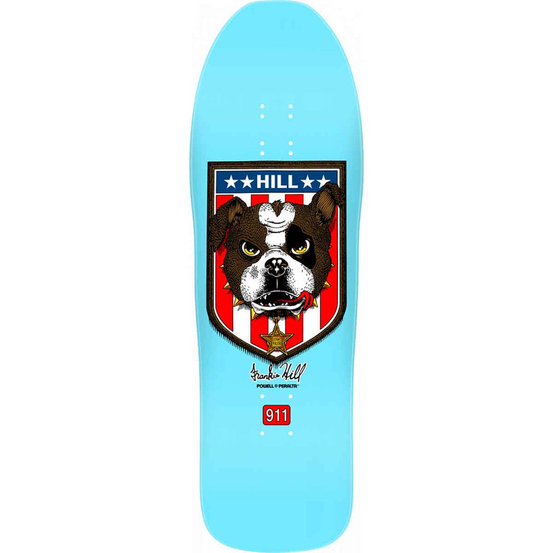 Powell Peralta Frankie Hill Bulldog Skateboard Deck - 10″ Light Blue