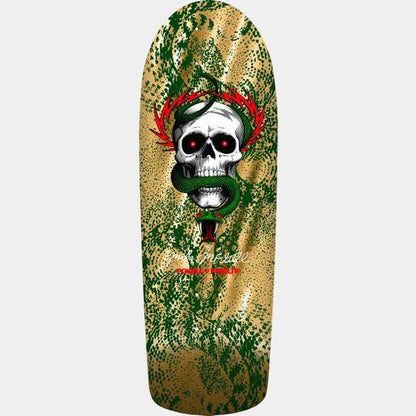 Powell Peralta Mike McGill Skull & Snake Reissue Deck 10" Green - Gold Foil