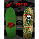 Powell Peralta Skateboard Deck McGill Skull and Snake Green/Gold Foil Old School Reissue
