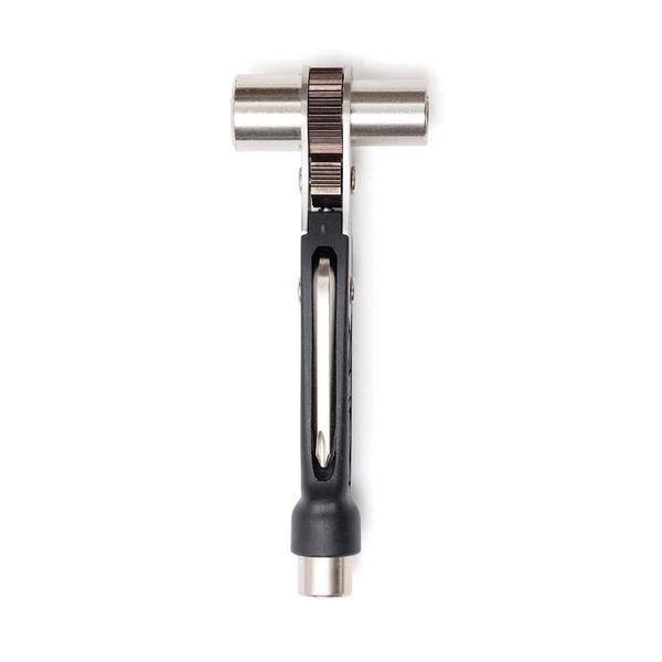 Prime8 Premium Triple Ratchet Lite Skateboard Tool Black - Silver