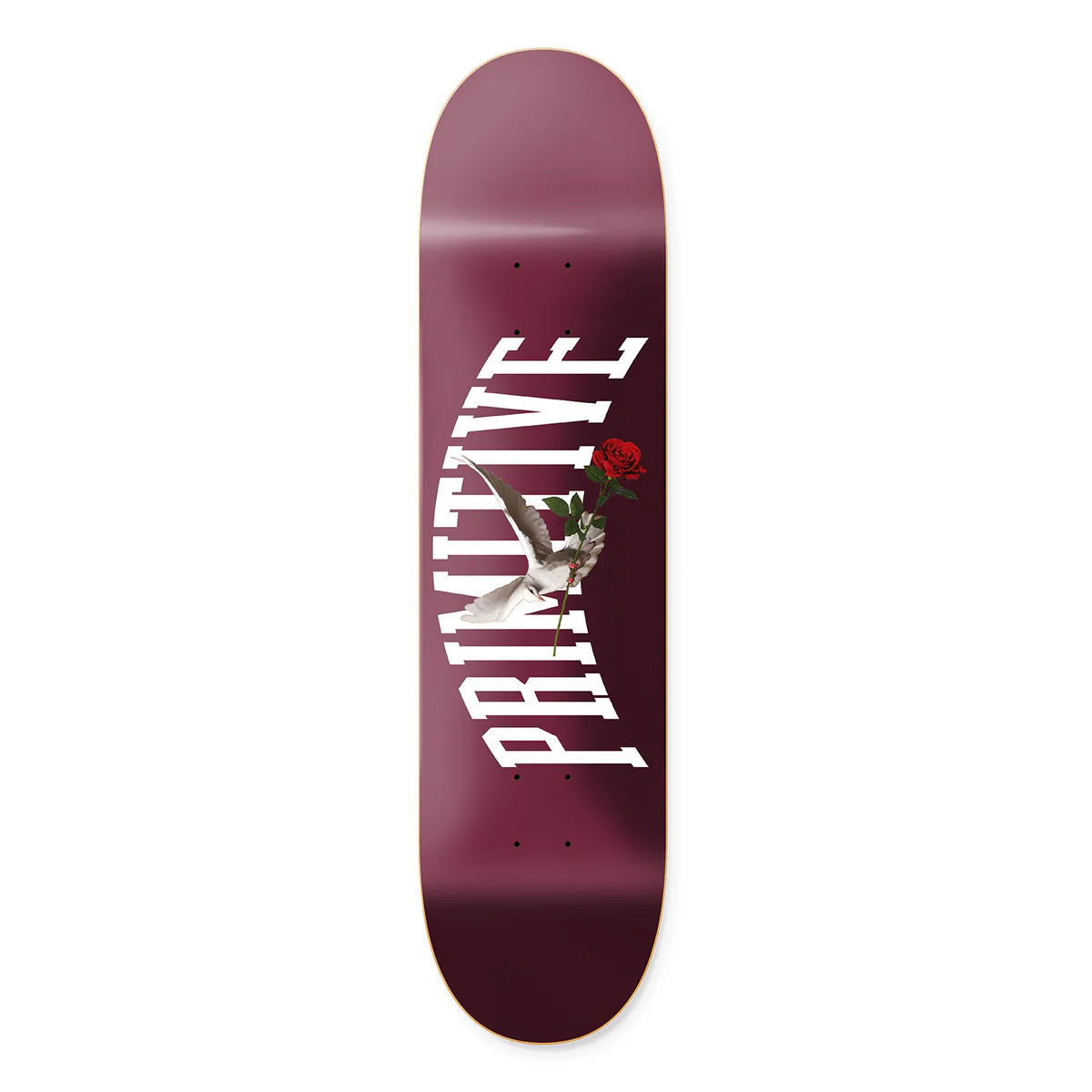 Primitive Skateboard Deck Messenger Maroon 7.75" x 31.05"