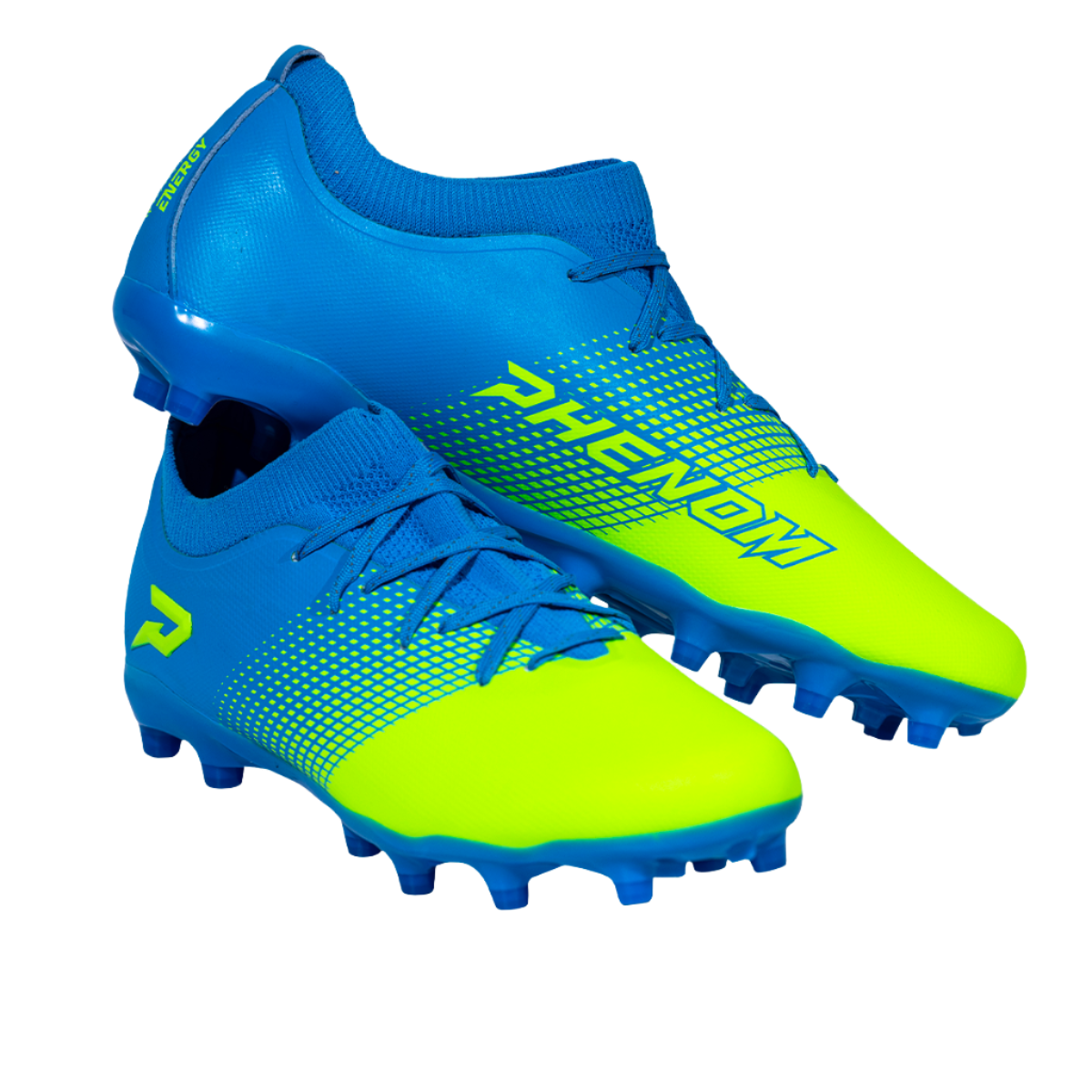 Quantum Energy Flag Football Cleats - Columbia Blue & Slime