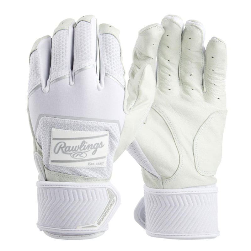 Rawlings Adult Workhorse Batting Gloves Compression Strap - (WHC2BG-W)