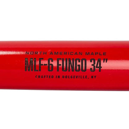 Rawlings Fungo Maple - Wood Bat - Fungo Bat - Black/Red