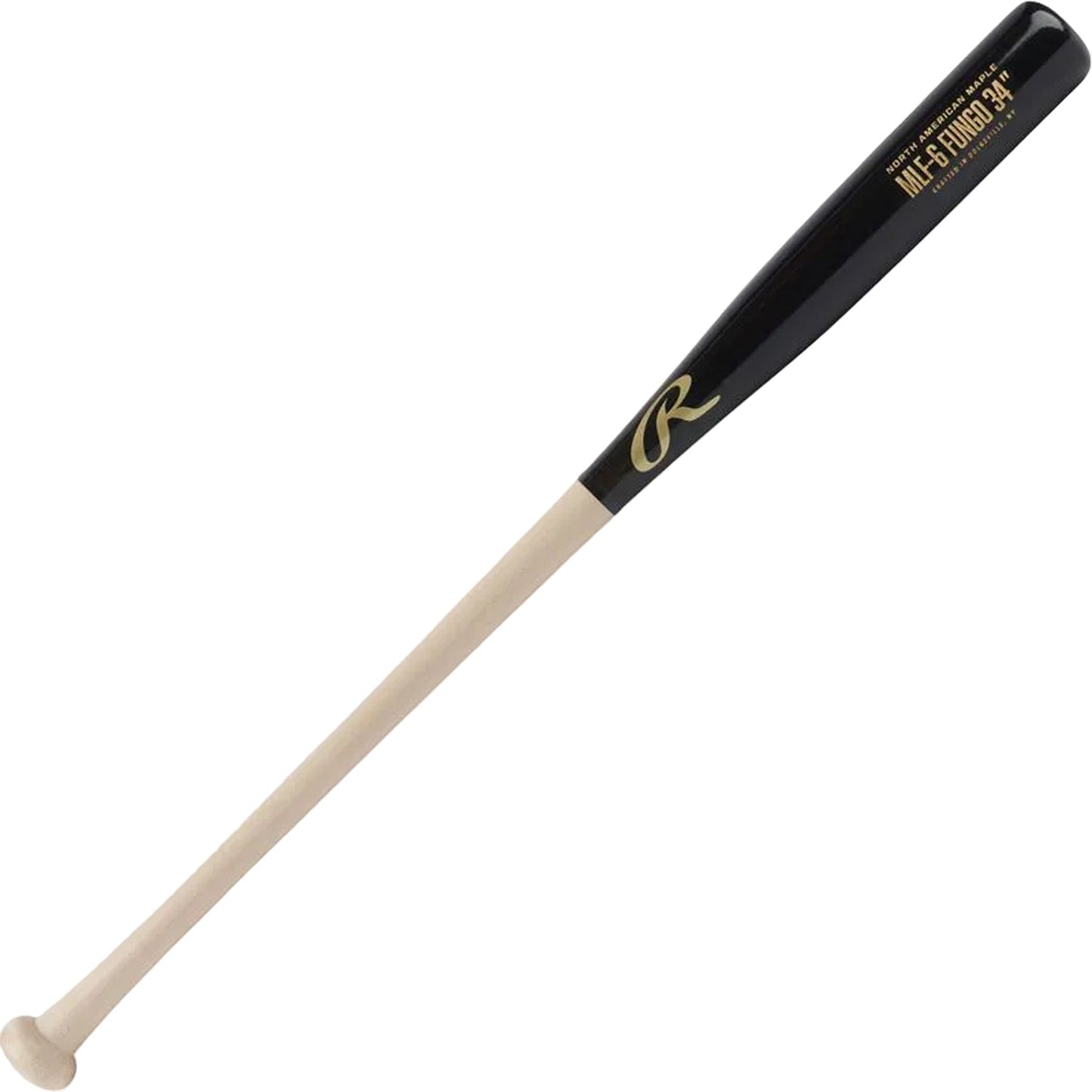 Rawlings Fungo Maple Wood Bat - Black / Natural