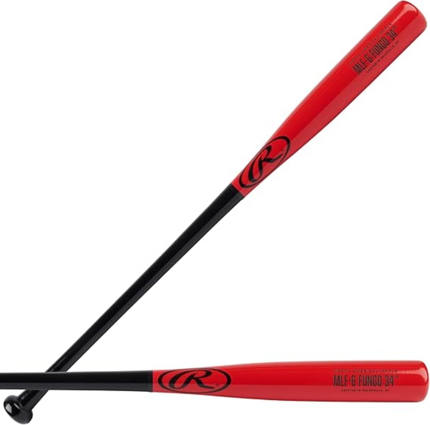 Rawlings Maple Fungo Bat (MLF6-B-RD-34) - Maple Fungo Bat - Coaches Fungo Bat - Lightweight Fungo Bat