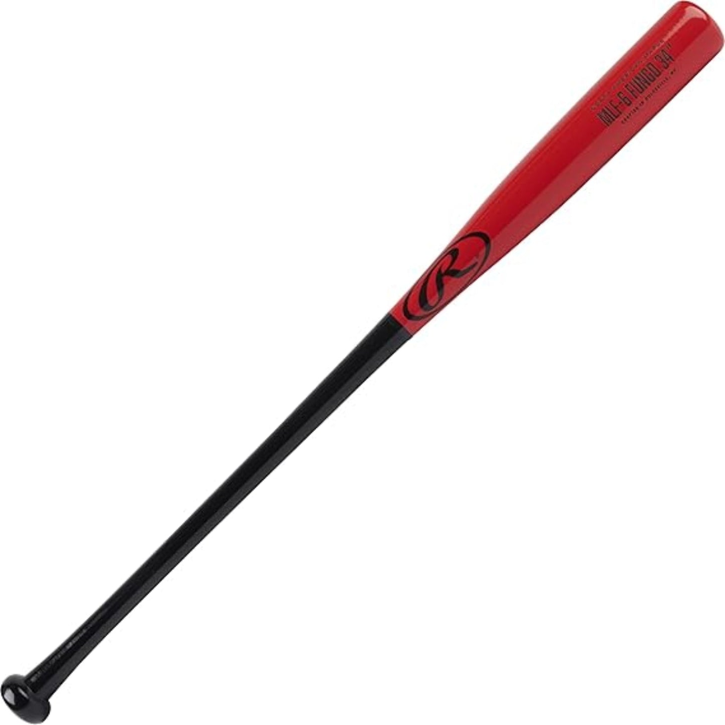 Rawlings Maple Fungo Bat (MLF6-B-RD-34) - Maple Fungo Bat - Coaches Fungo Bat - Lightweight Fungo Bat
