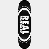 Real Skateboards Classic Oval Deck 8.25" Black