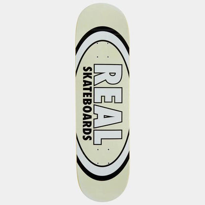 Real Skateboards Easy Rider Oval Deck 8.5" White Glitter