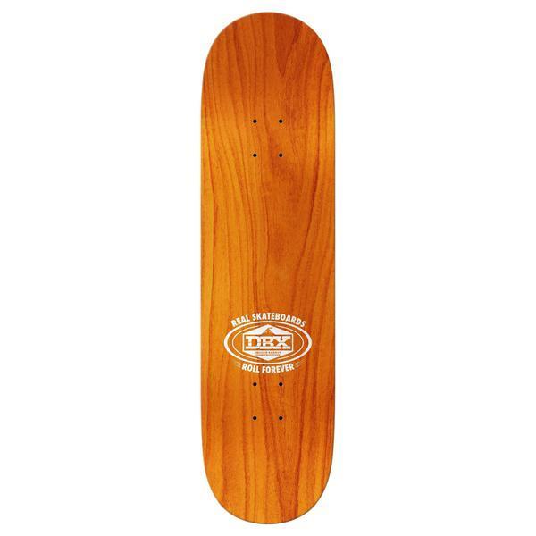 Real Skateboards Oval DBX Basalt Deck 8.5" Blue Foil